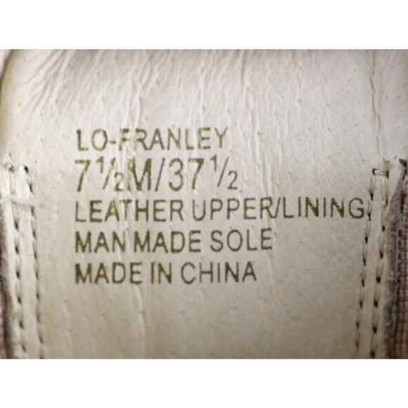 Louise et Cie PATENT BLACK GENUINE LEATHER LOW HEEL SLIP ON LOAFER SHOES Sz 7.5 - Picture 7 of 10